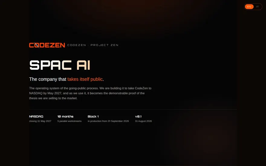 CodeZen SPAC